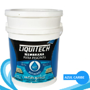 Pintura Membrana para Piscinas 3 en 1 Azul Caribe LIQUITECH 5,3 gl