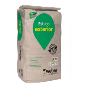 Mortero Estuco Exterior Weber 25 kgs.