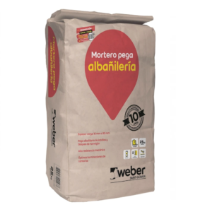 Mortero Pega Albañilería Weber 25 kgs.