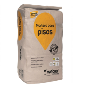 Mortero Piso Weber 25 kgs.