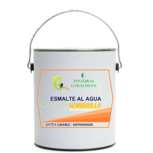 Esmalte al Agua Semibrillo Blanco GARACHENA Galón