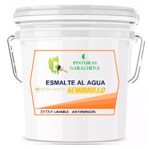 Esmalte al Agua Semibrillo Blanco GARACHENA 4 gl